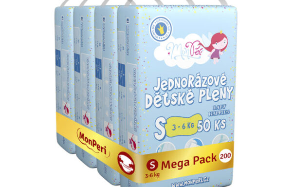Mega pack plenky MonPeri S 3-6 kg