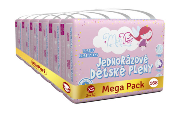 Mega pack plenky MonPeri XS 2-4 kg