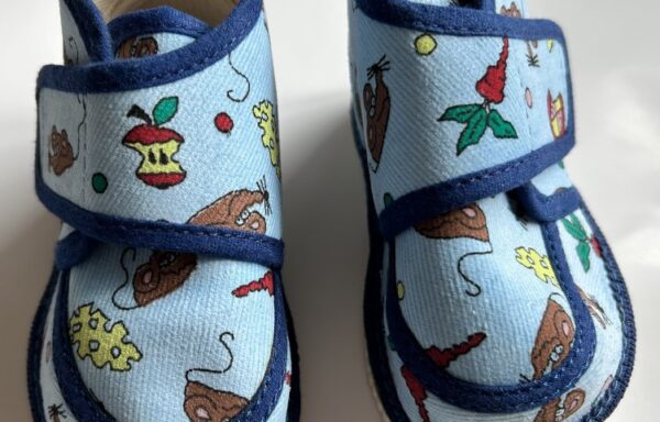 Bačkorka 12 cm světle modrá