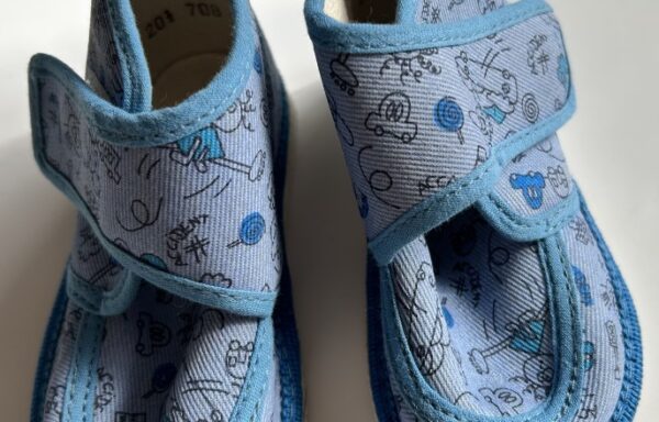 Bačkorka 14 cm světle modrá