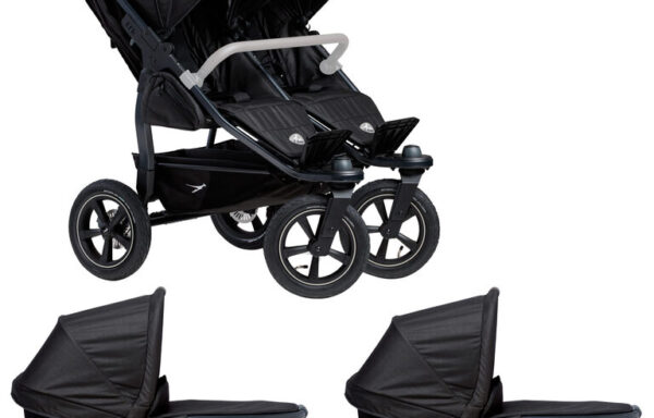 Kočárek TFK Duo 2 Air wheel black s korbami