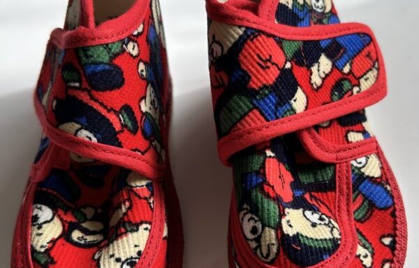 Bačkorka 14 cm červená