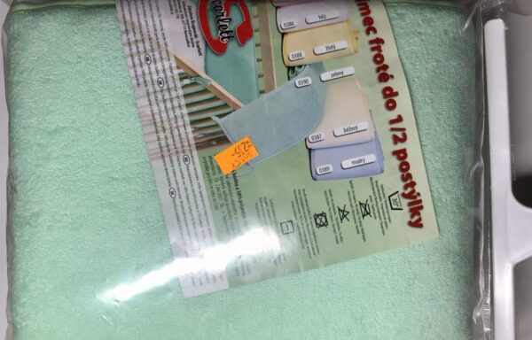 Mantinel do postýlky froté zelený