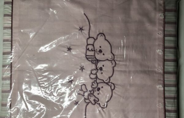 Souprava 2D medvídci růžová 100×135