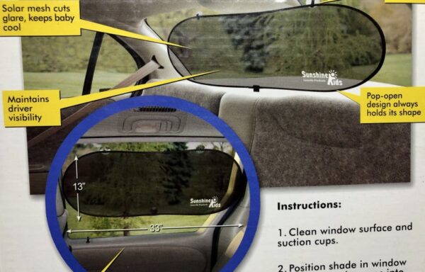 Sluneční clona Sun stop 84×34 cm