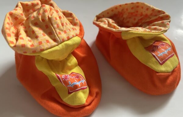 Capáčky 3 bavlněné oranžové