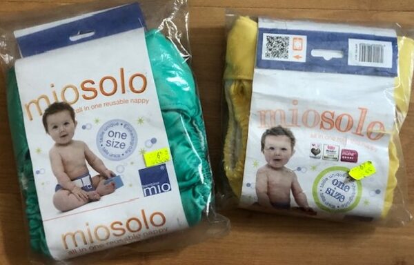 Bambino Mio Miosolo látková plenka all in one (2 ks) žlutá, zelená